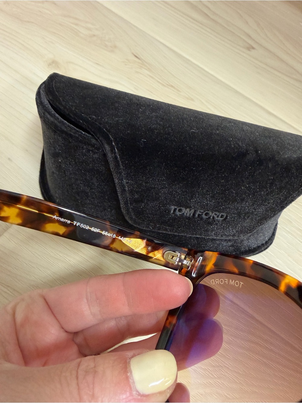 Tom Ford Women’s Tortoiseshell Sunglasses with Brown Gradient Lenses - Picture 2 of 6